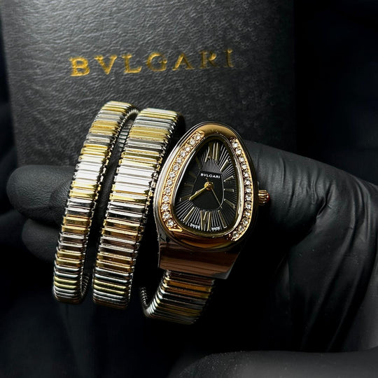 Bvlgari Serpenti Tubogas Metal - Two Tone Golden Black - Giiz store