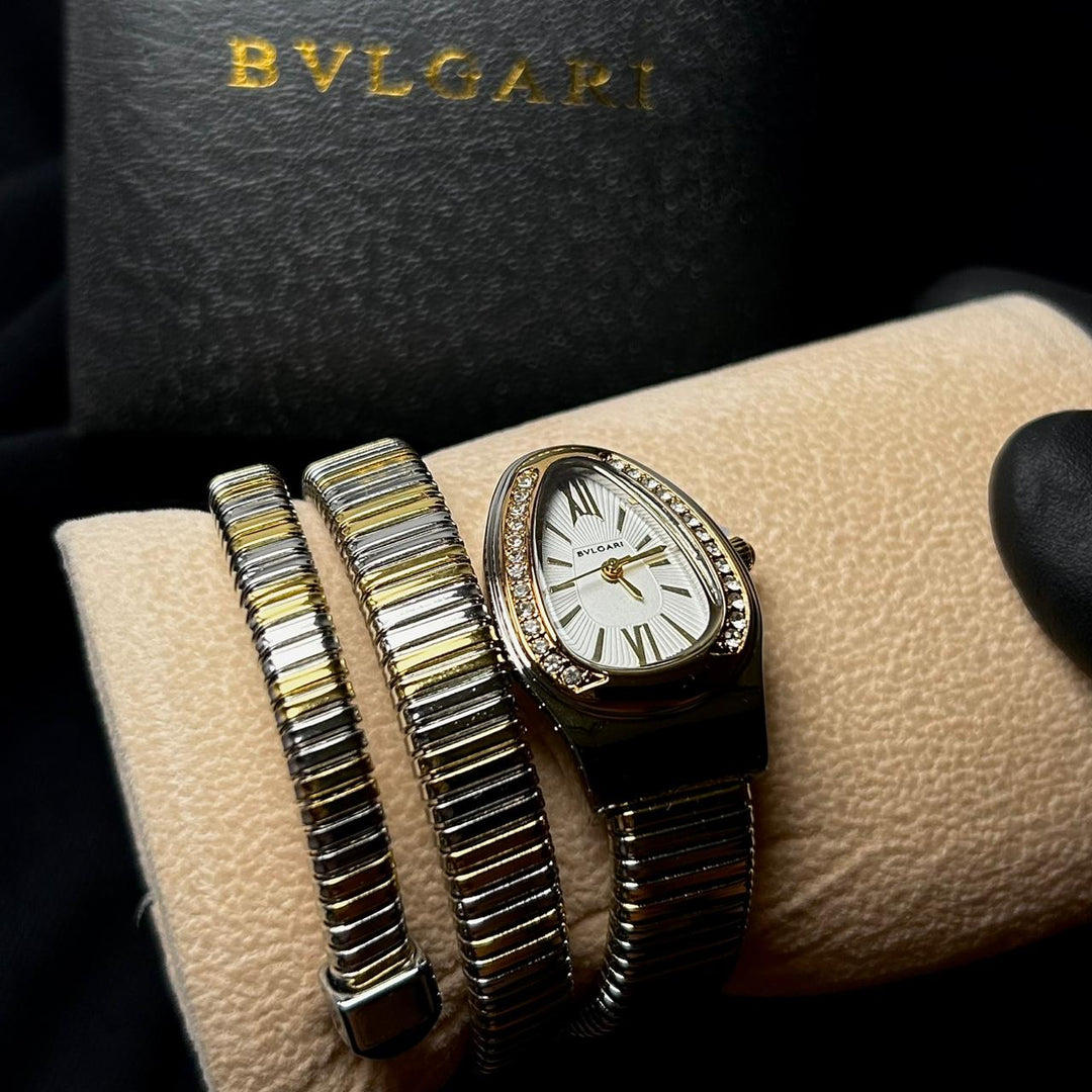 Bvlgari Serpenti Tubogas Metal - Two Tone Golden White - Giiz store