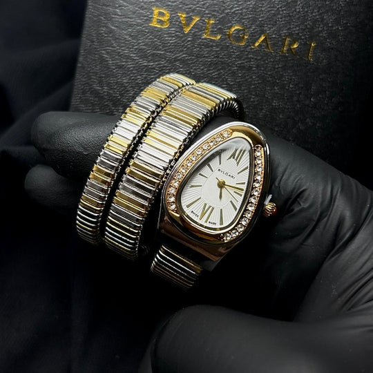 Bvlgari Serpenti Tubogas Metal - Two Tone Golden White - Giiz store