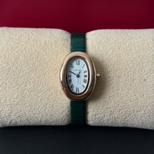 Cartier Baignoire Classic - Emerald Green Rose Gold - Giiz store