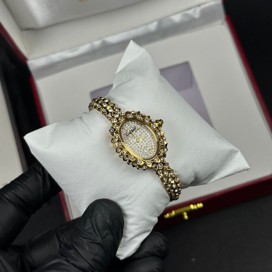Cartier Baignoire Style For Her – Gold &amp; Diamond - Giiz store
