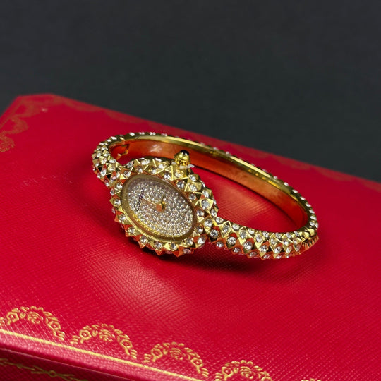 Cartier Baignoire Style For Her – Gold &amp; Diamond - Giiz store