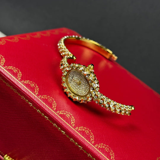 Cartier Baignoire Style For Her – Gold &amp; Diamond - Giiz store
