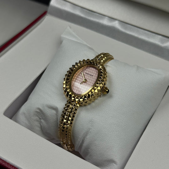 Cartier Baignoire Style For Her – Gold &amp; Pink - Giiz store