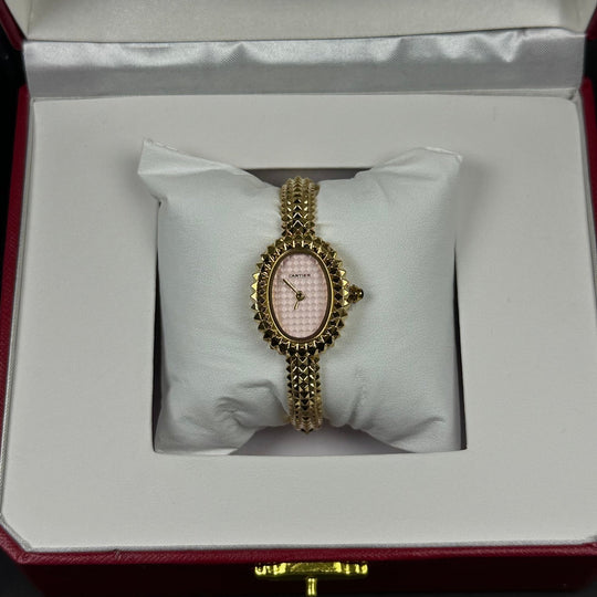 Cartier Baignoire Style For Her – Gold &amp; Pink - Giiz store