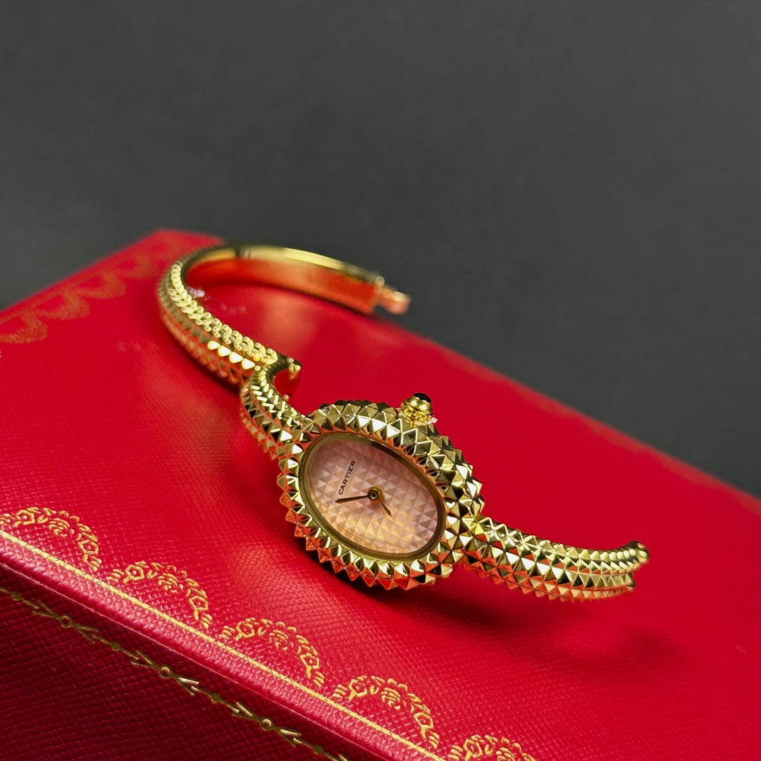 Cartier Baignoire Style For Her – Gold &amp; Pink - Giiz store