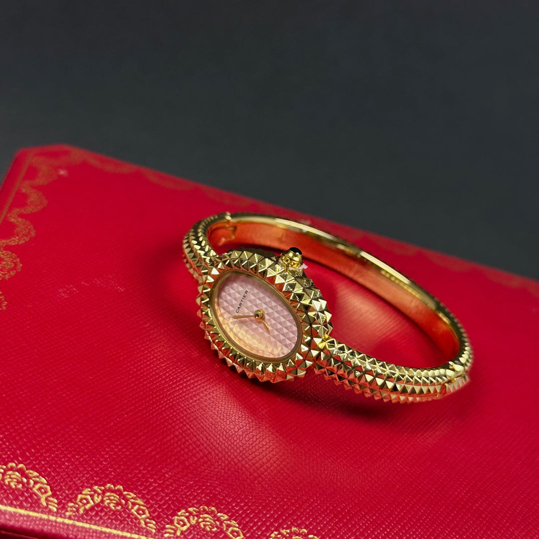 Cartier Baignoire Style For Her – Gold &amp; Pink - Giiz store