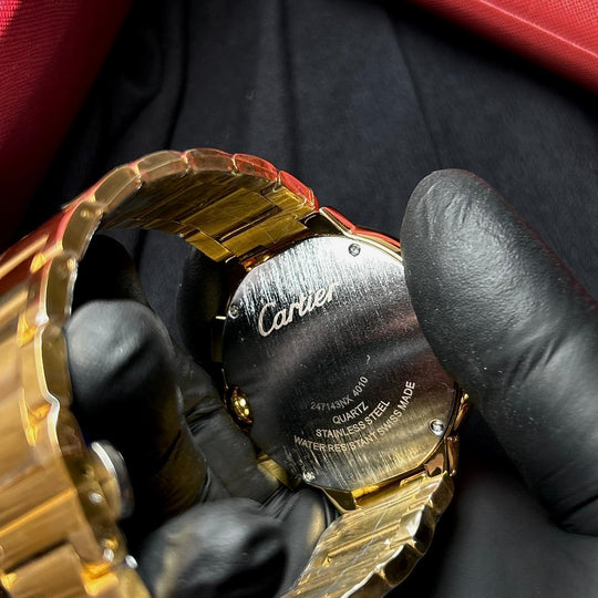 Cartier Ballon Bleu Chronograph Style – Gold Black - Giiz store