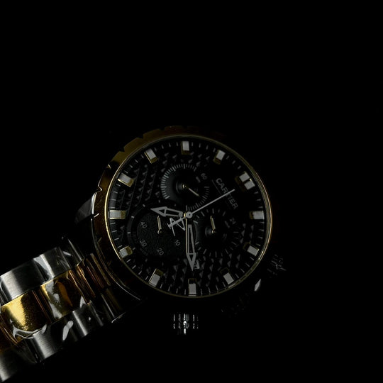 Cartier Chronograph For Him - Two Tone Black - Giiz store