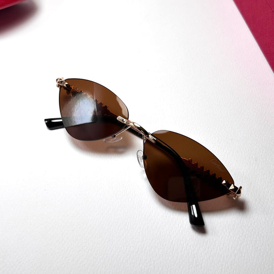 Cartier Clash De Cartier Cat Eye – Brown - Giiz store