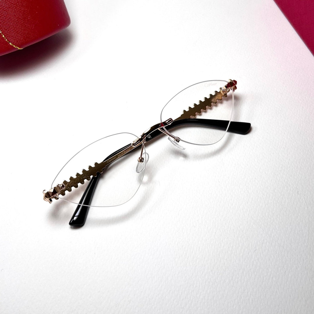 Cartier Clash De Cartier Cat Eye – Nude Transparent - Giiz store