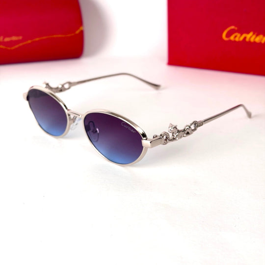 Cartier Clash oval - Silver Purple Blue Gradient - Giiz store