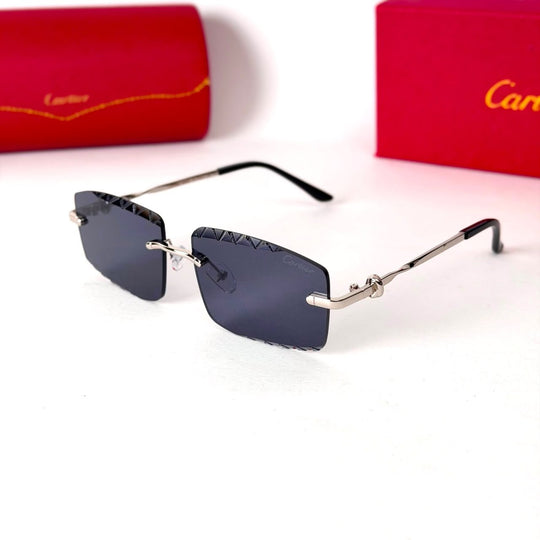 Cartier Crystal Rectangle – Black - Giiz store