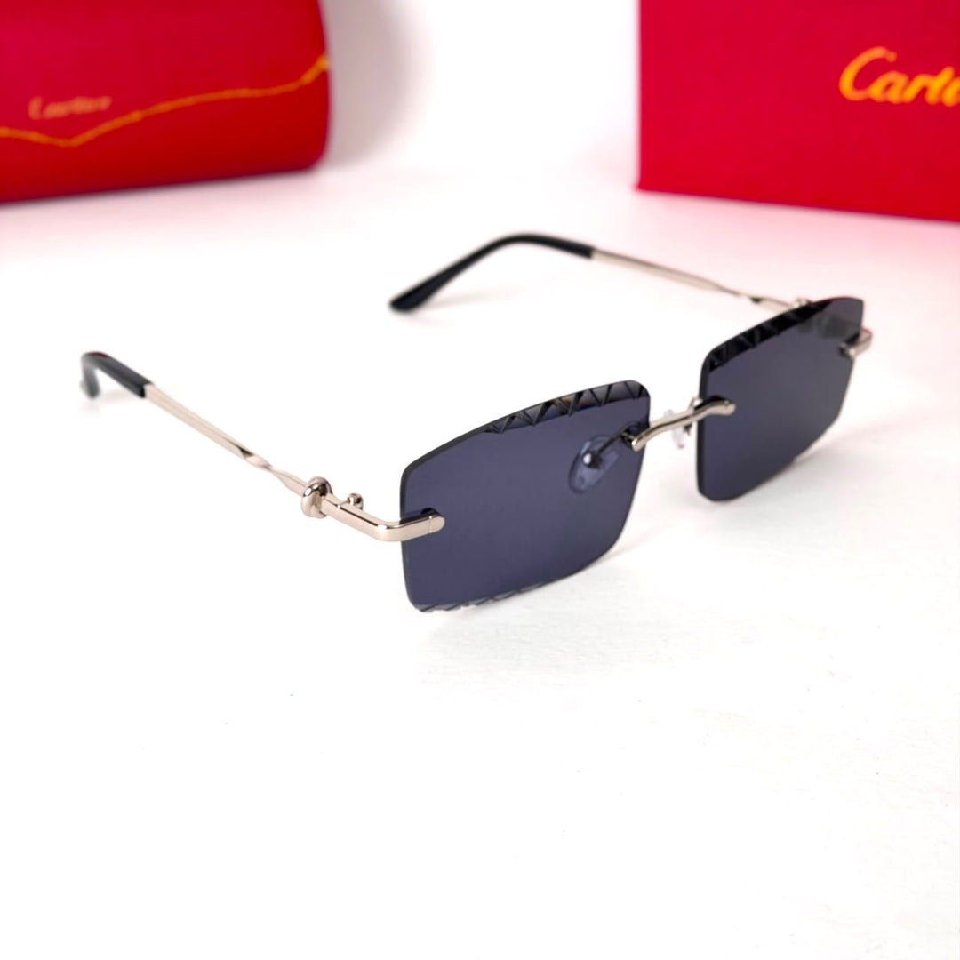 Cartier Crystal Rectangle – Black - Giiz store