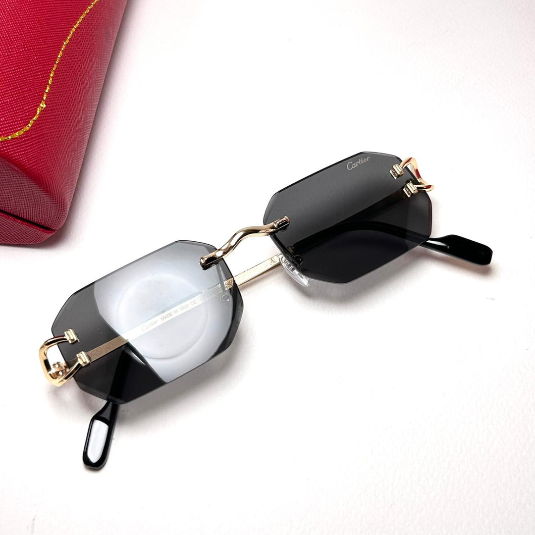 Cartier Octagon Rimless - Black - Giiz store