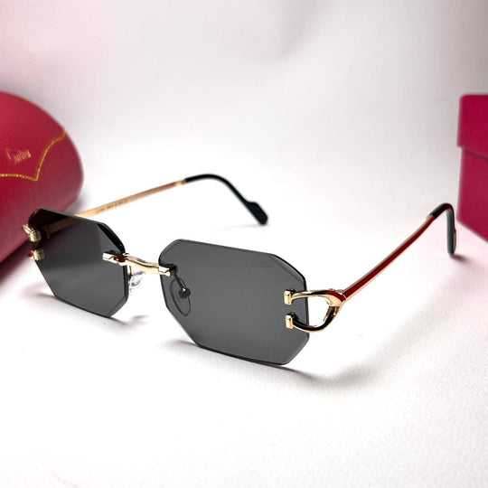 Cartier Octagon Rimless - Black - Giiz store