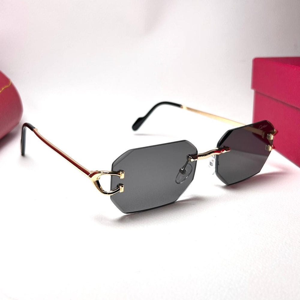 Cartier Octagon Rimless - Black - Giiz store