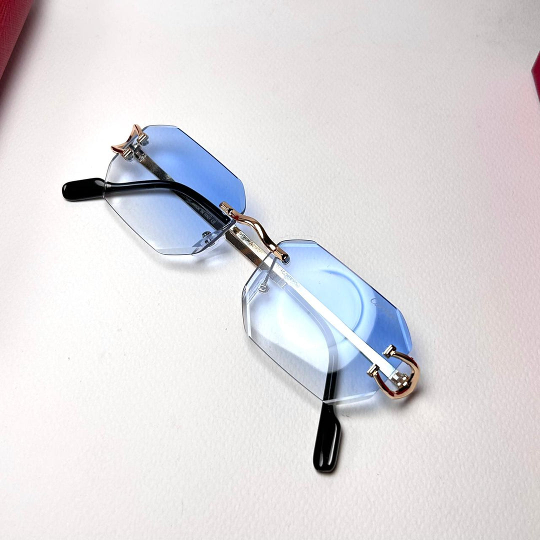 Cartier Octagon Rimless - Ice Blue Gradient - Giiz store