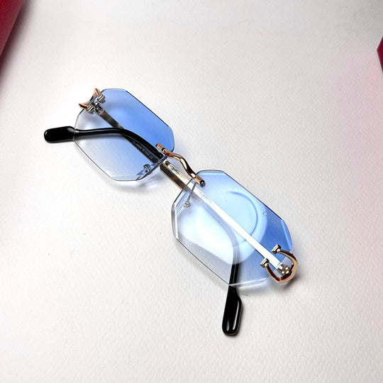 Cartier Octagon Rimless - Ice Blue Gradient - Giiz store