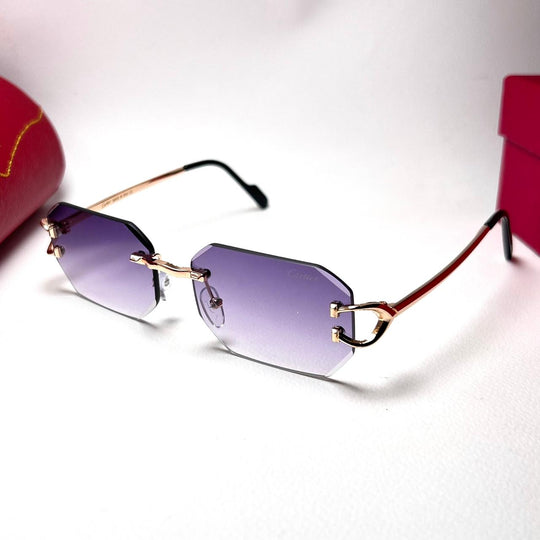 Cartier Octagon Rimless - Purple Gradient - Giiz store