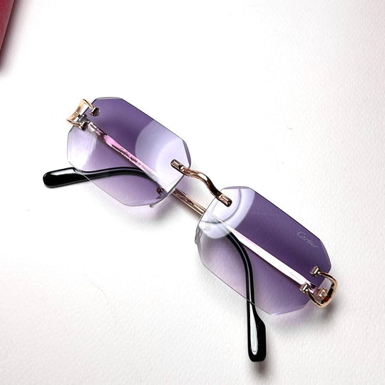 Cartier Octagon Rimless - Purple Gradient - Giiz store