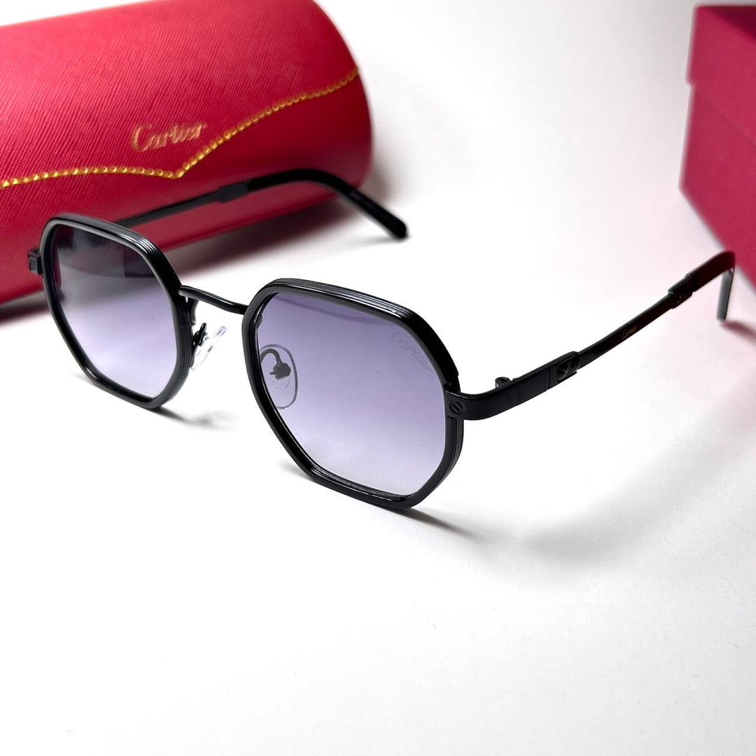 Cartier Octagonal Metal 439 - Black Purple - Giiz store