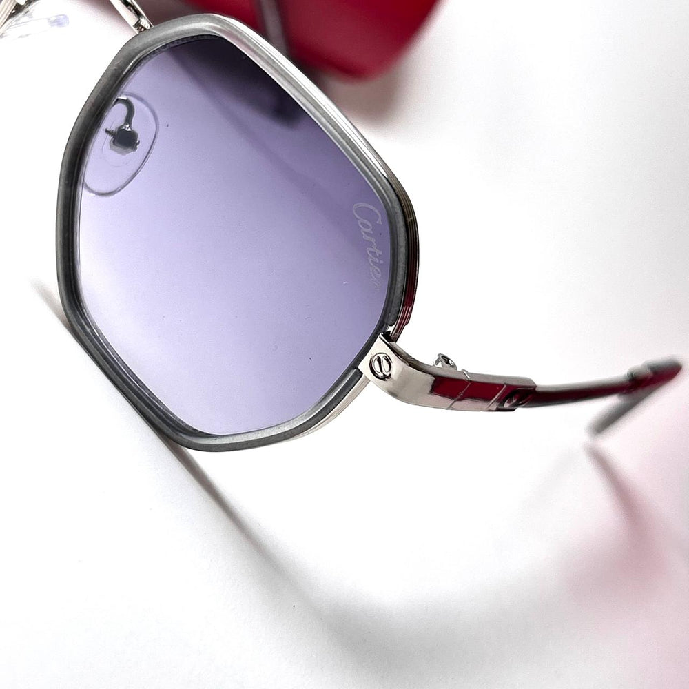 Cartier Octagonal Metal 439 - White Purple - Giiz store