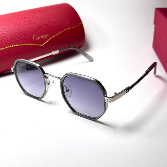 Cartier Octagonal Metal 439 - White Purple - Giiz store