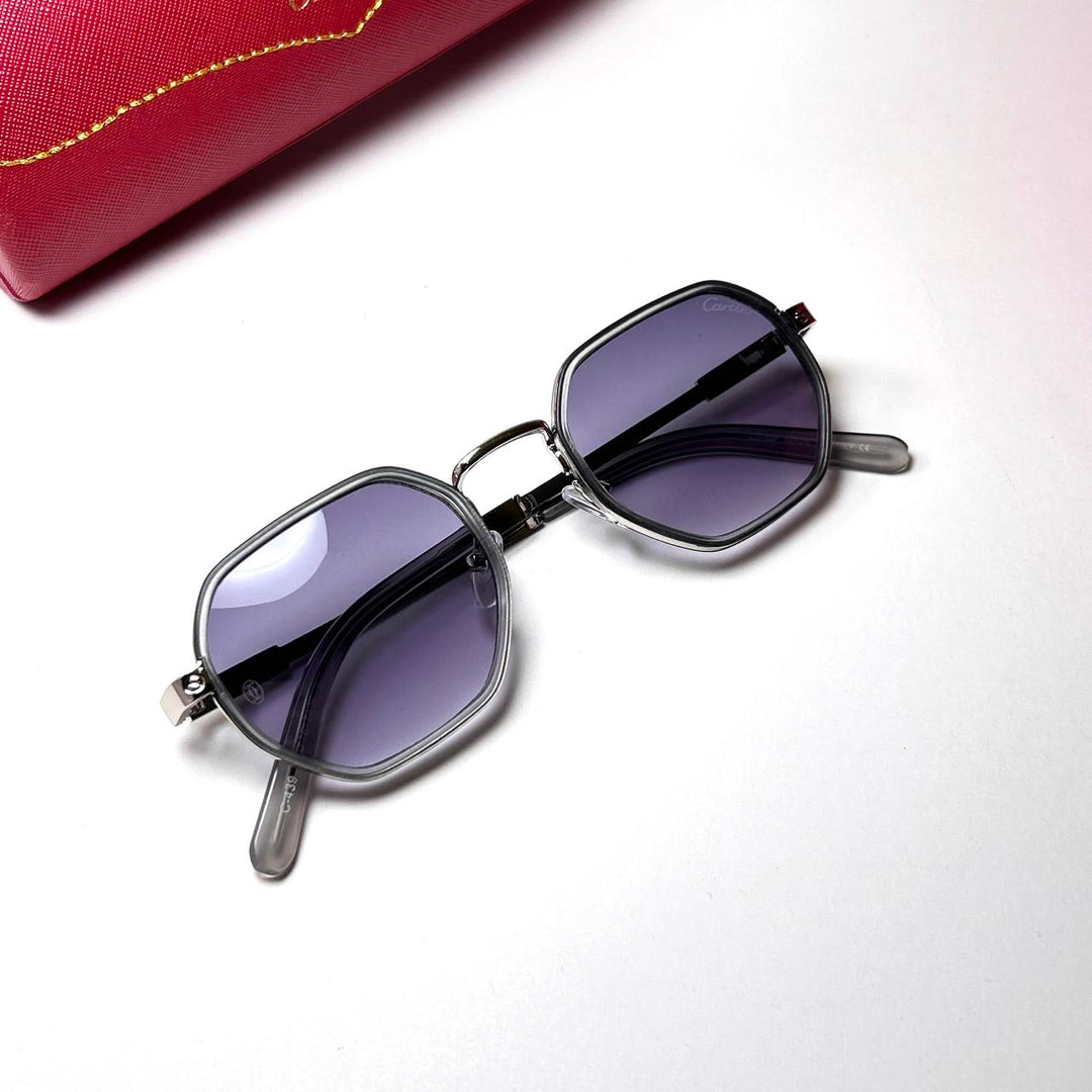 Cartier Octagonal Metal 439 - White Purple - Giiz store