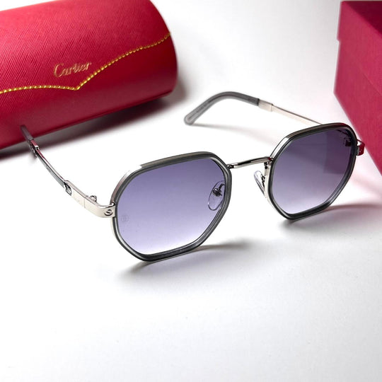 Cartier Octagonal Metal 439 - White Purple - Giiz store