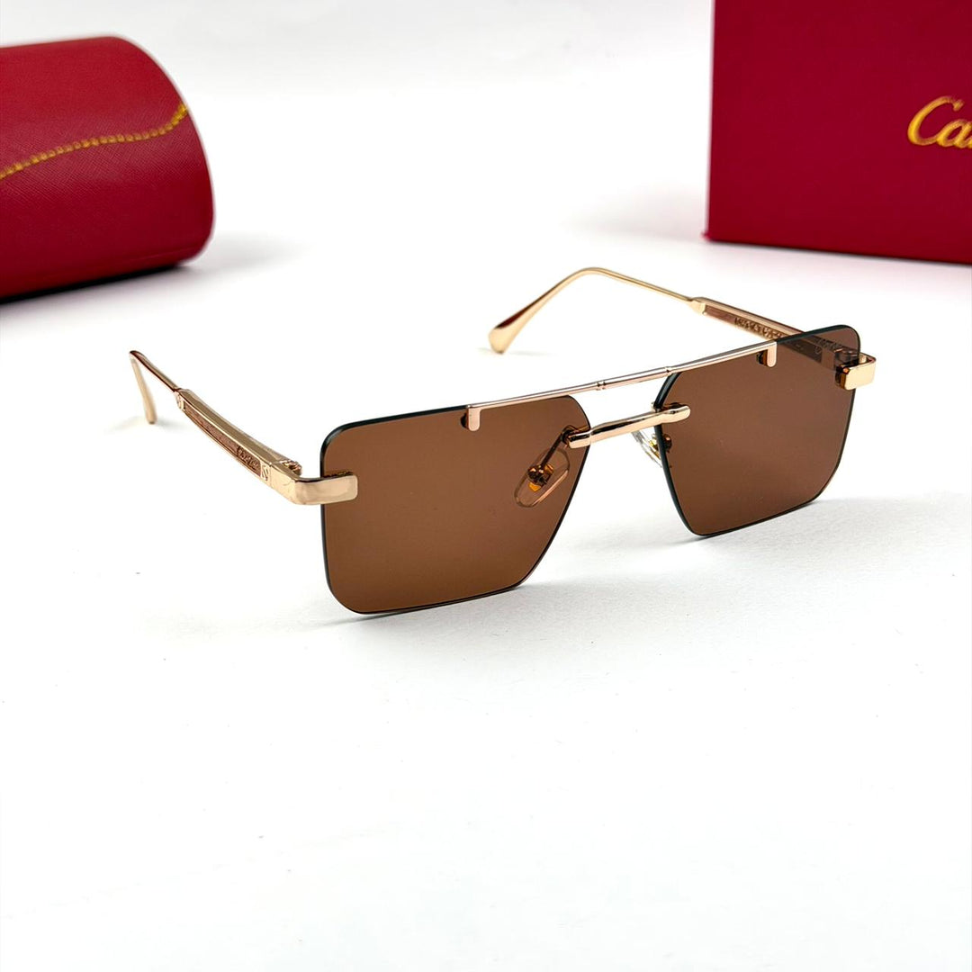 Cartier Rectangular OW3147 - Brown - Giiz store