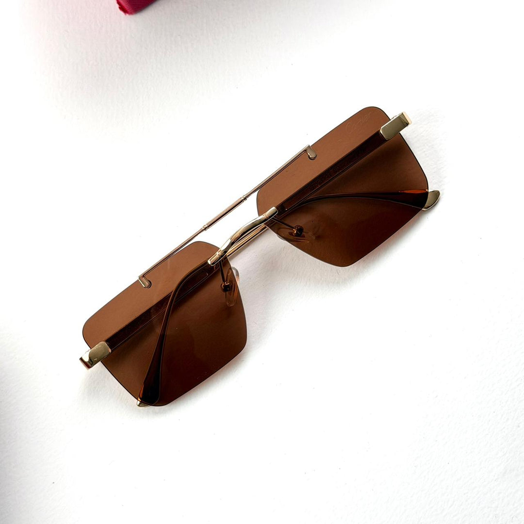 Cartier Rectangular OW3147 - Brown - Giiz store