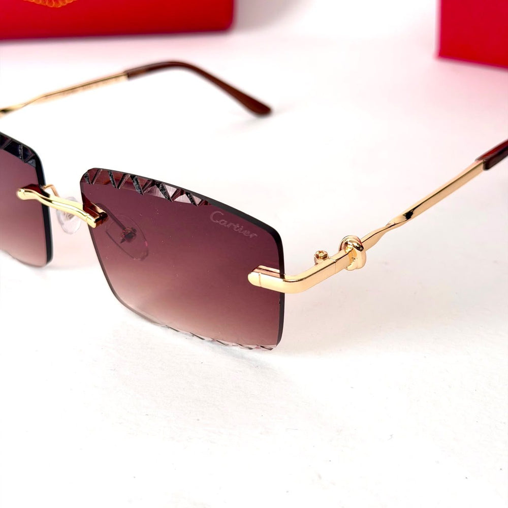Cartier Rimless – Burgundy Gradient - Giiz store