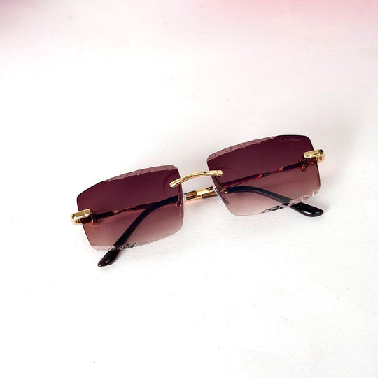 Cartier Rimless – Burgundy Gradient - Giiz store