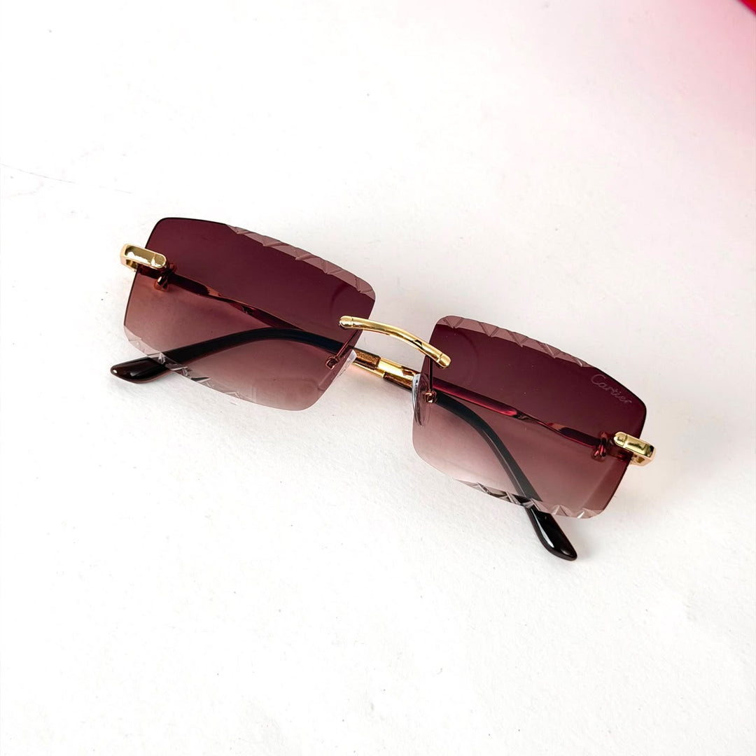 Cartier Rimless – Burgundy Gradient - Giiz store