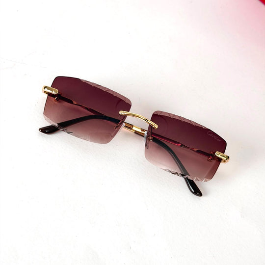 Cartier Rimless – Burgundy Gradient - Giiz store
