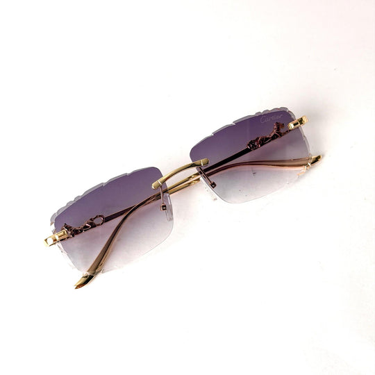 Cartier Rimless Square – Lavender Gradient - Giiz store
