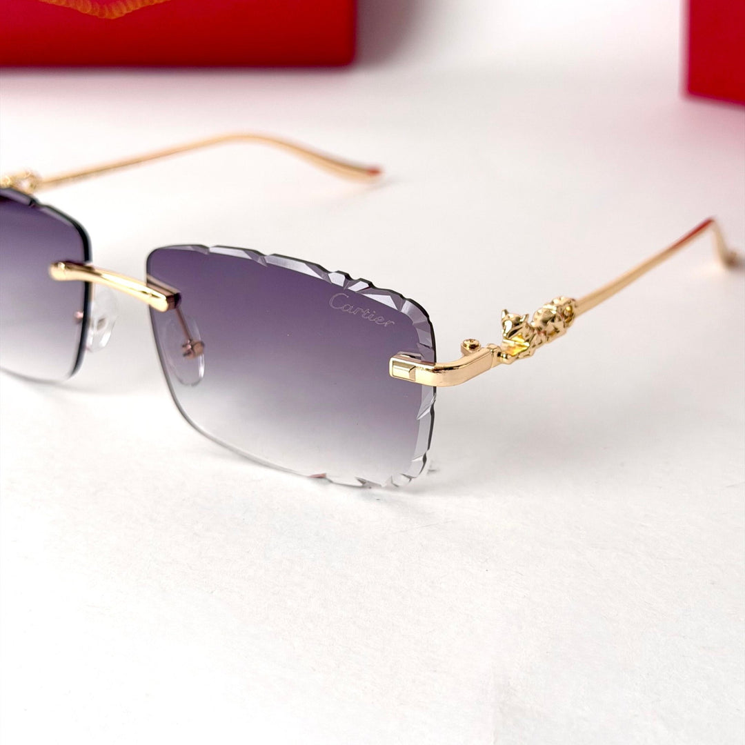 Cartier Rimless Square – Lavender Gradient - Giiz store