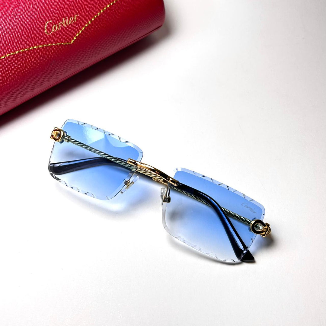 Cartier Royale Rimless – Blue Gradient - Giiz store