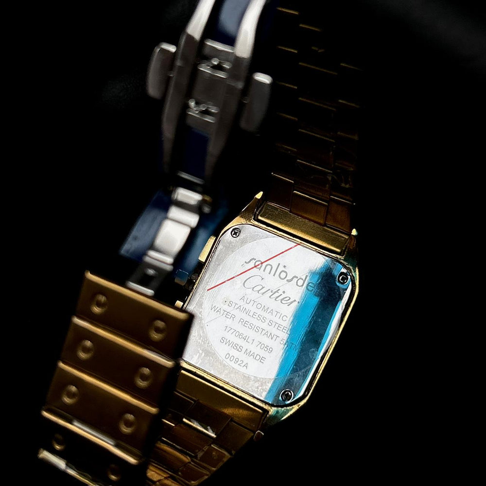Cartier Santos Chronograph For Him – Gold Black - Giiz store