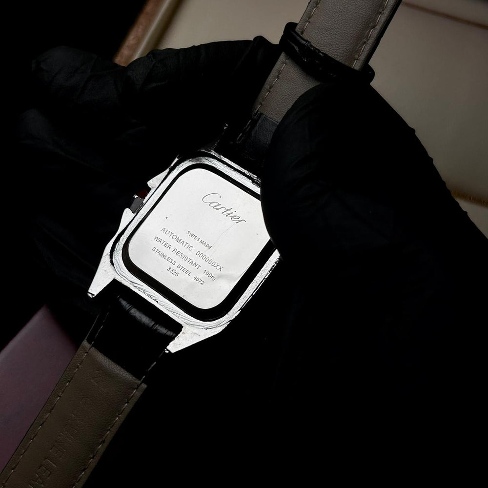 Cartier Santos Dumont Leather Classic For Her – Black - Giiz store