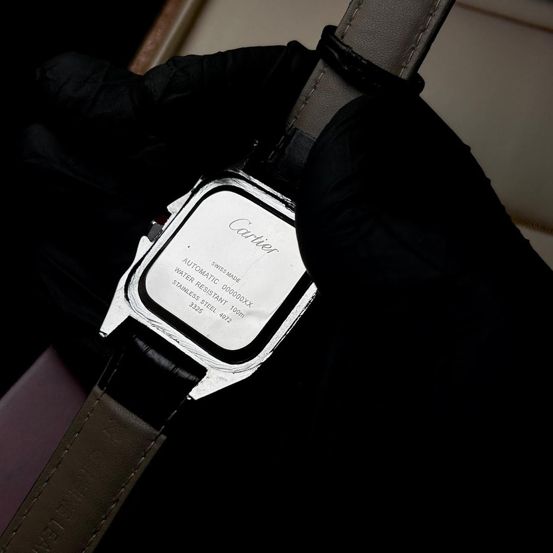Cartier Santos Dumont Leather Classic For Her – Black - Giiz store