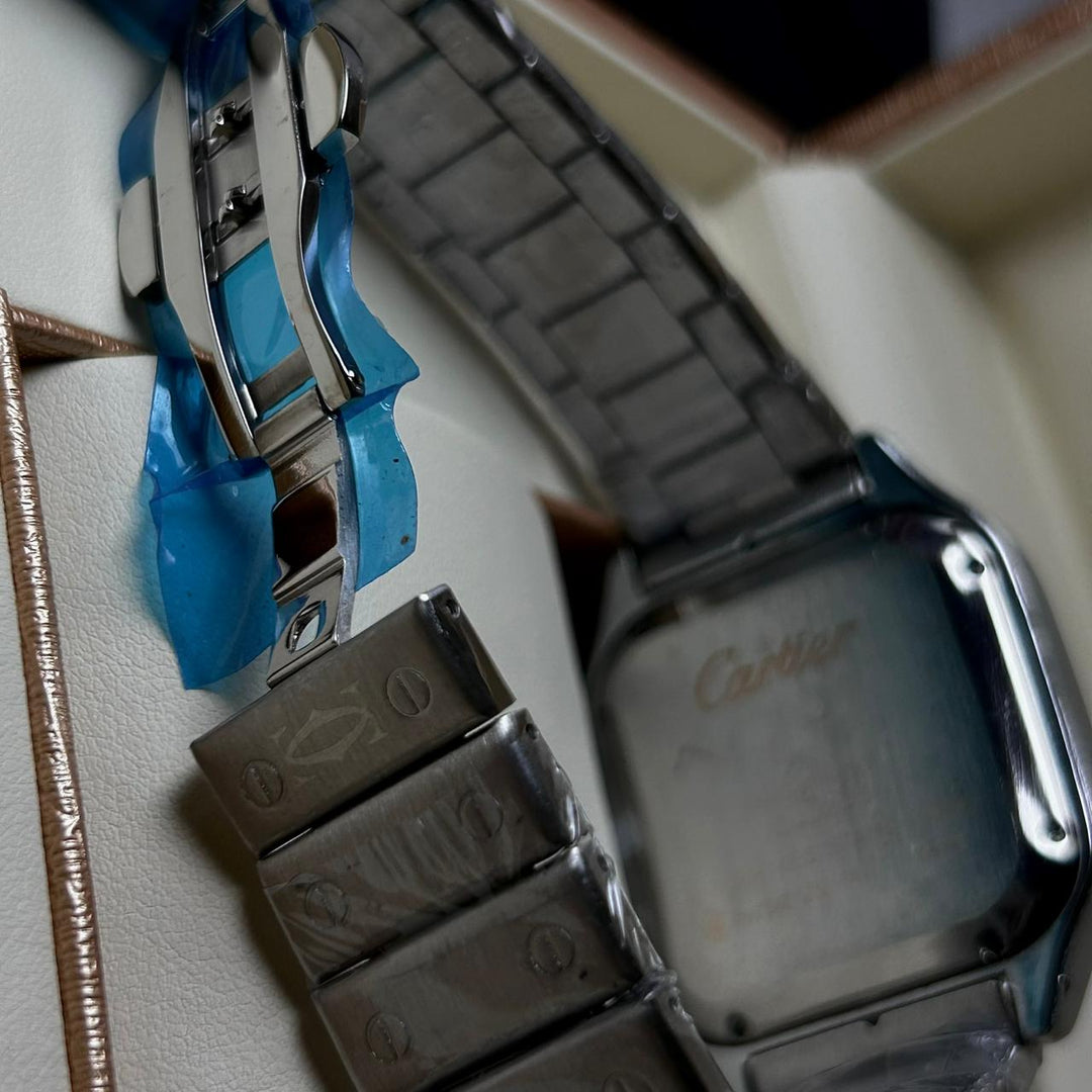 Cartier Santos For Him - Stainless Steel with Black Dial - Giiz store