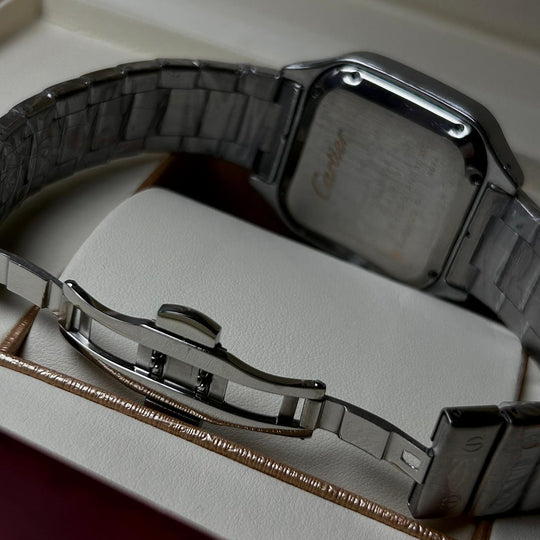 Cartier Santos For Him - Stainless Steel with Silver Dial - Giiz store