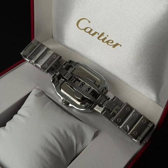 Cartier Santos Skeleton For Him - Silver White dial - Giiz store