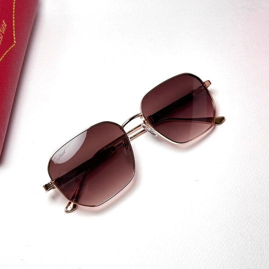 Cartier Signature C T09100 Square - Brown Gradient - Giiz store