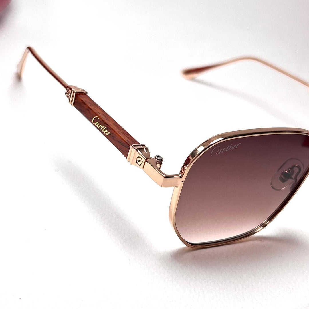 Cartier Signature C T09100 Square - Brown Gradient - Giiz store