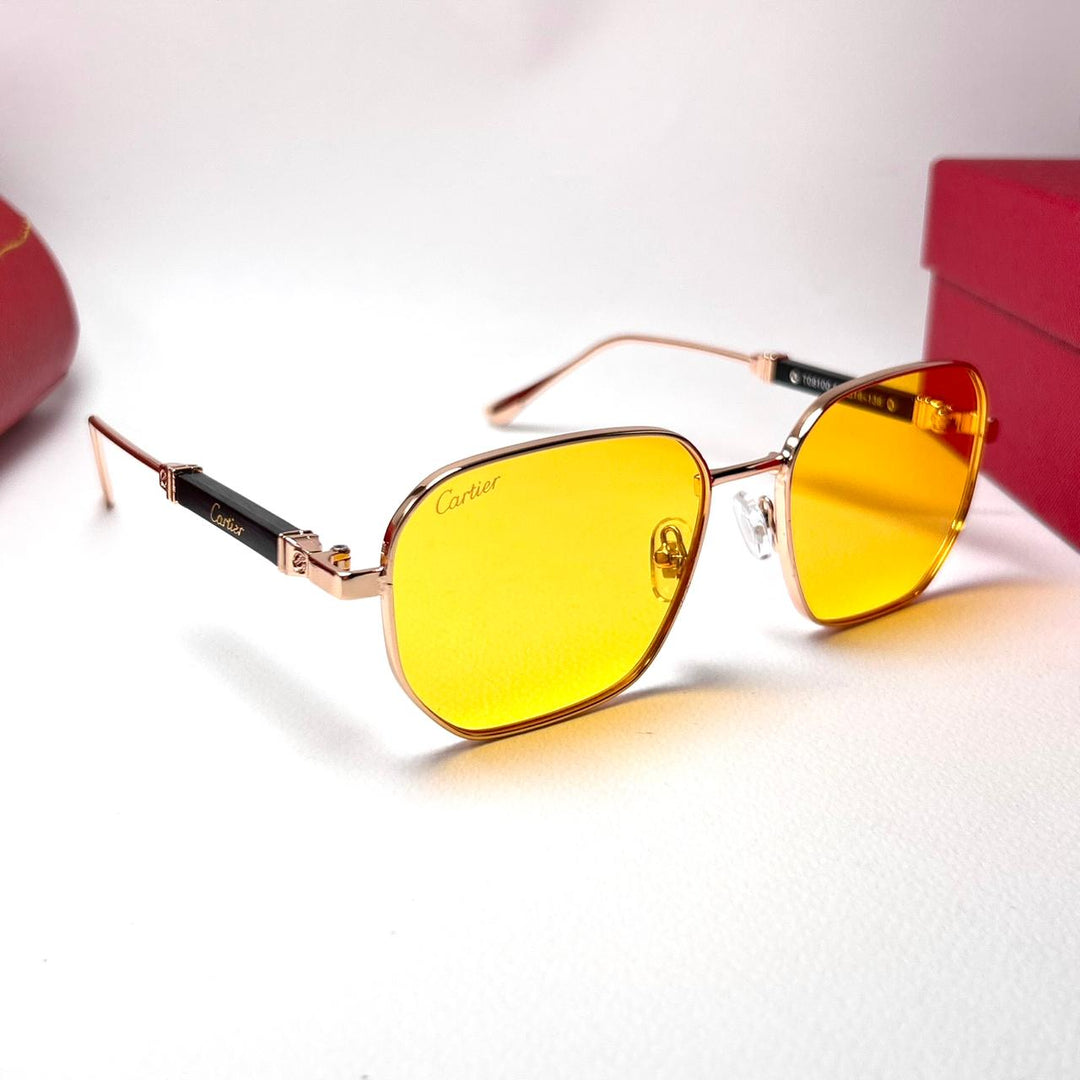 Cartier Signature C T09100 Square - Yellow - Giiz store