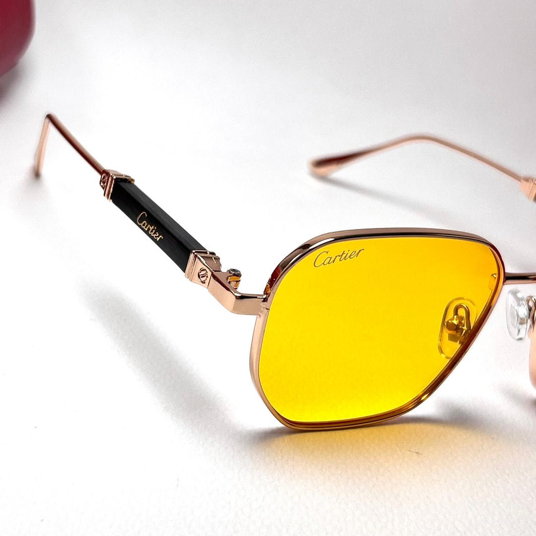 Cartier Signature C T09100 Square - Yellow - Giiz store