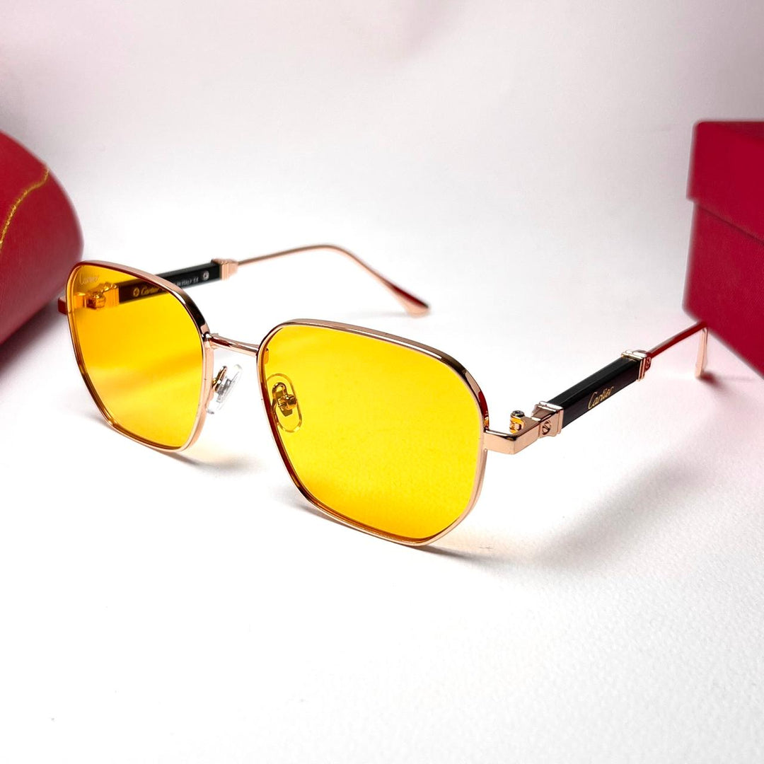 Cartier Signature C T09100 Square - Yellow - Giiz store